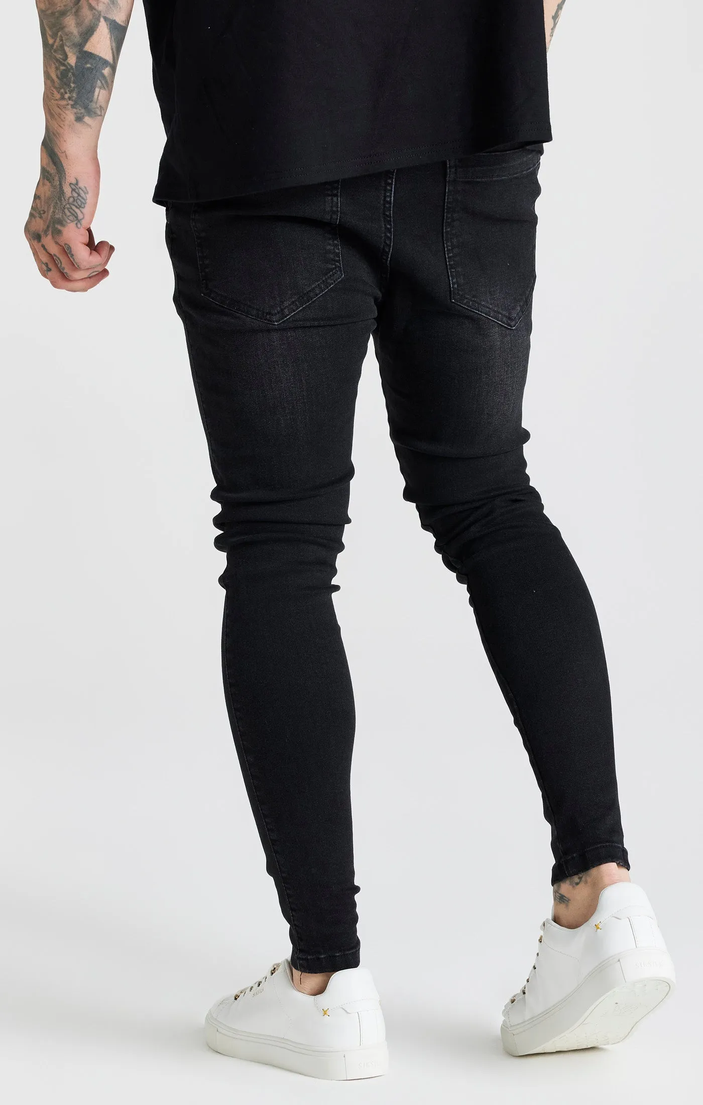 Black Washed Essential Skinny Jean sold by Siksilk product image thumbnail 4