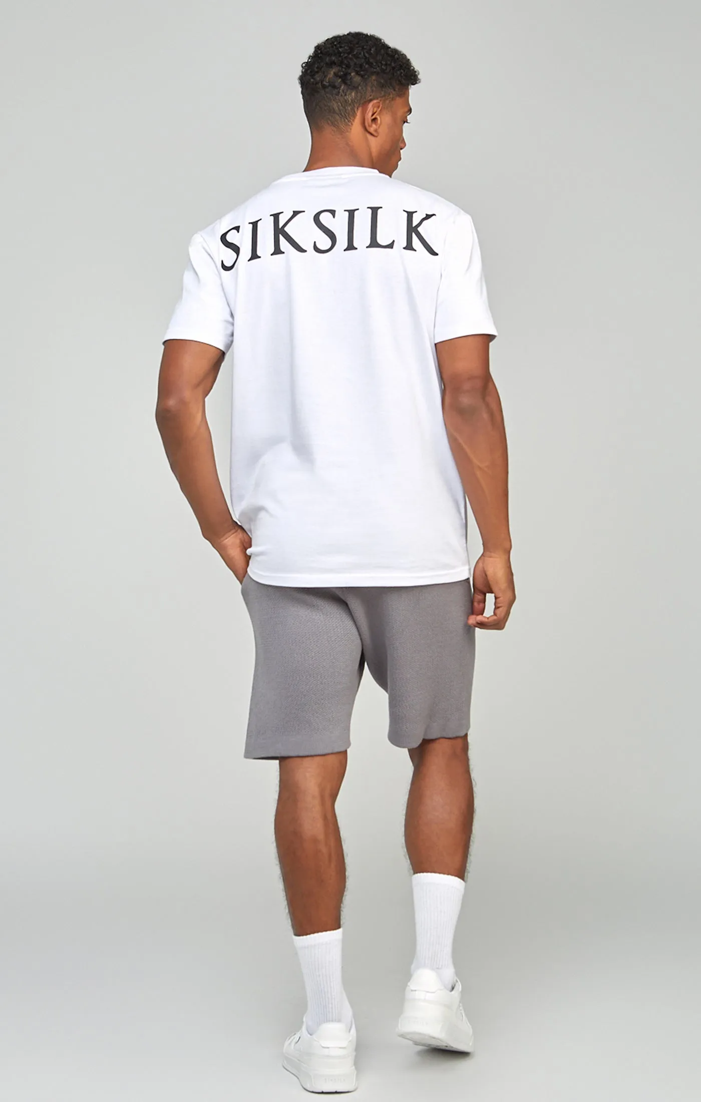 Grey Knitted Shorts sold by Siksilk product image thumbnail 5