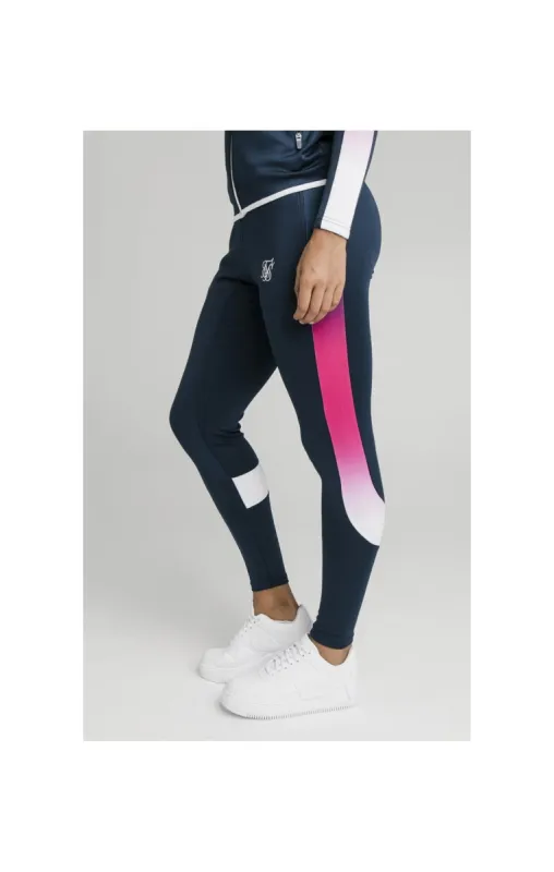 SikSilk Fade Stripe Athlete Track Pants - Navy sold by Siksilk