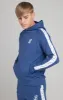 Illusive London AOP Panel Hoodie - Indigo sold by Siksilk