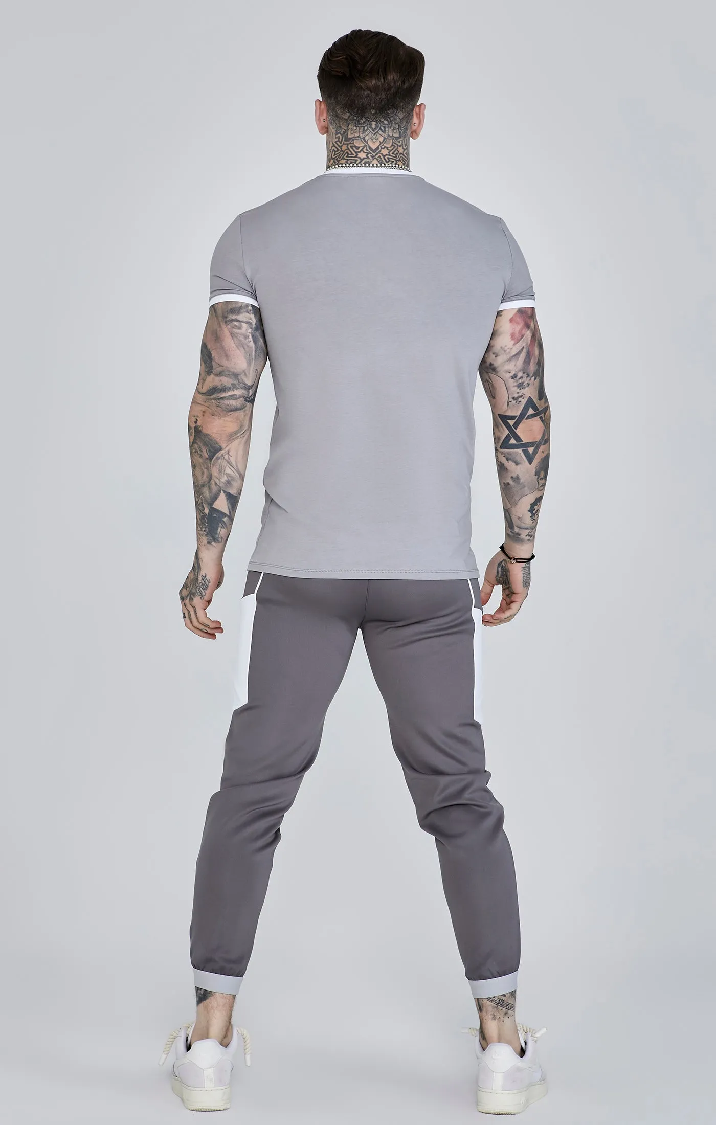 Grey Ringer T-Shirt sold by Siksilk product image thumbnail 5