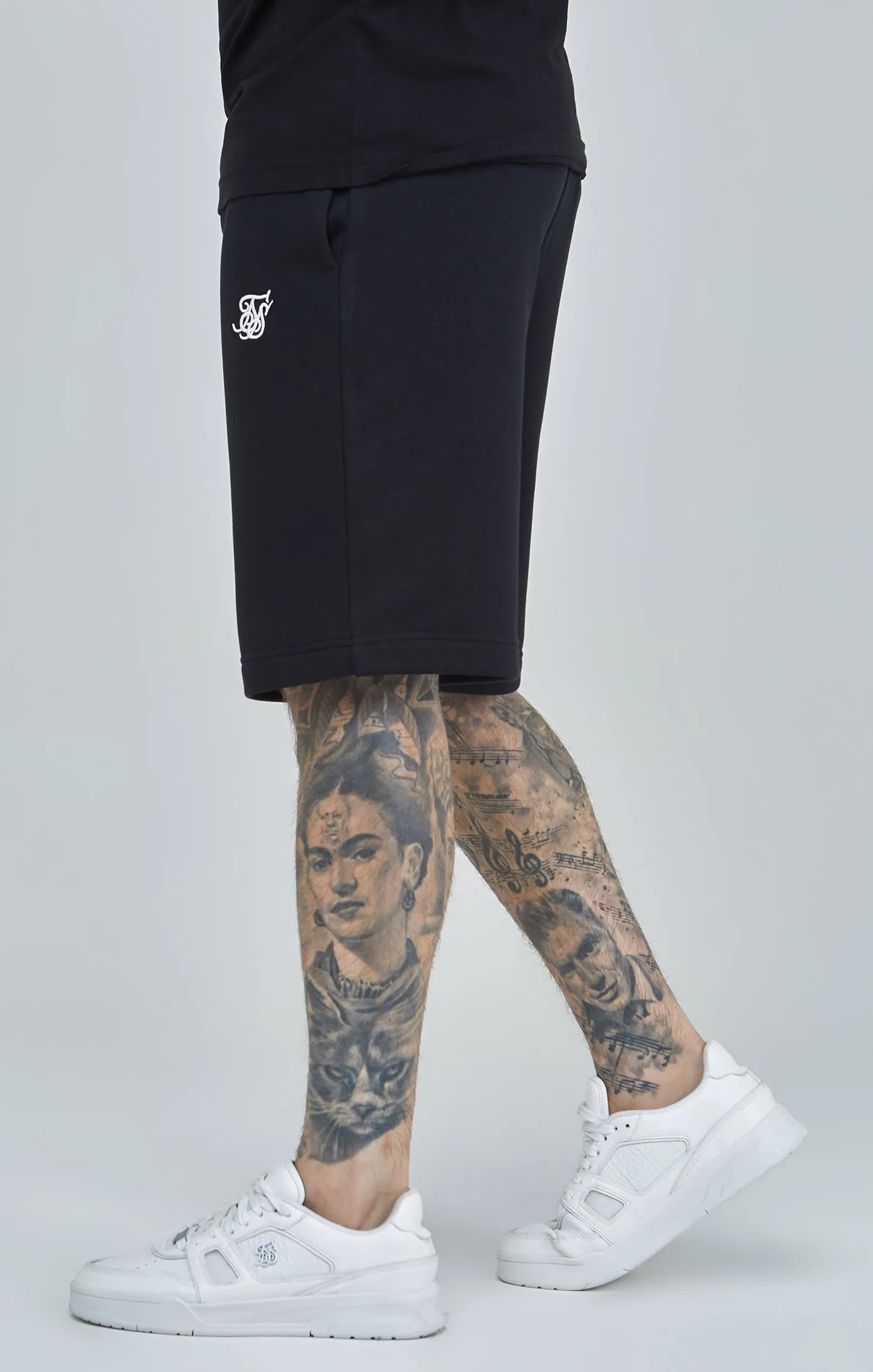 Black Essential Fleece Short sold by Siksilk product image thumbnail 3