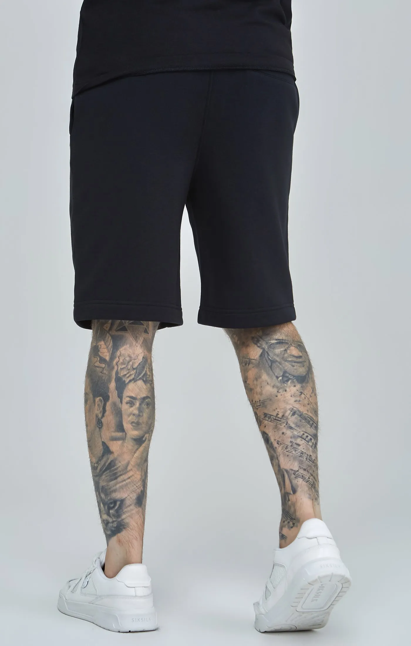Black Essential Fleece Short sold by Siksilk product image thumbnail 4