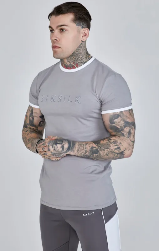 Grey Ringer T-Shirt sold by Siksilk