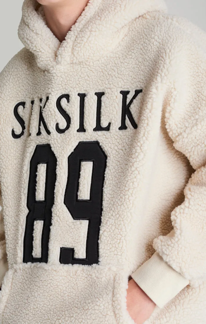 Boys Ecru Borg Hoodie sold by Siksilk product image thumbnail 2