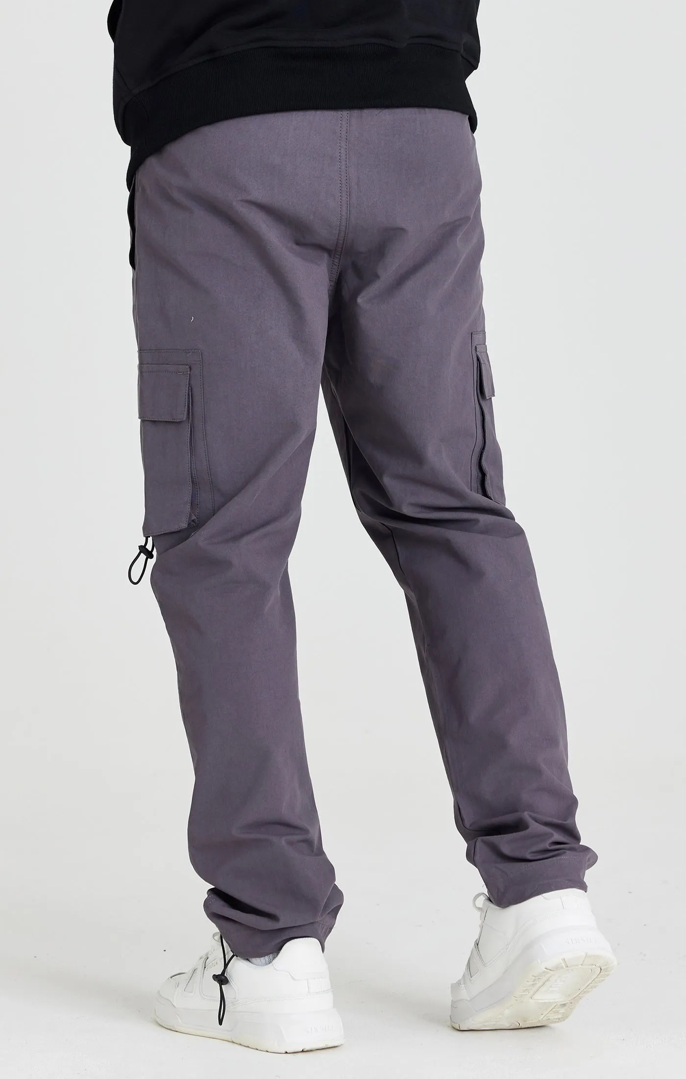 Grey Relaxed Cuff Cargo Pant sold by Siksilk product image thumbnail 3