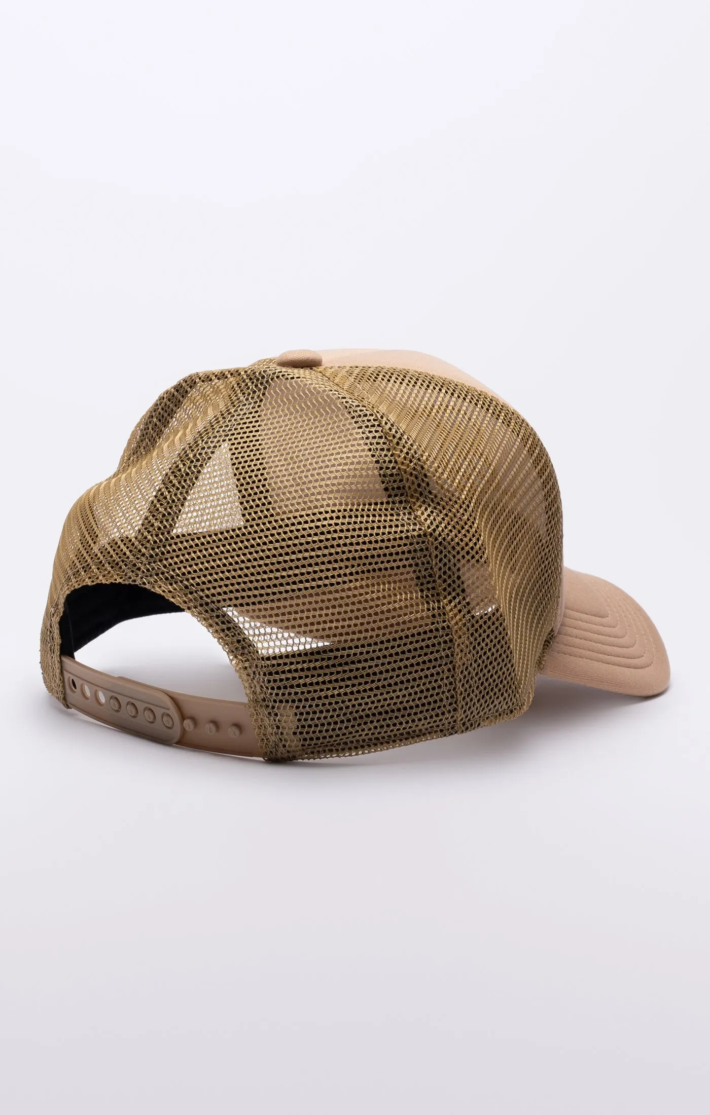 Beige Foam Trucker Cap sold by Siksilk product image thumbnail 4