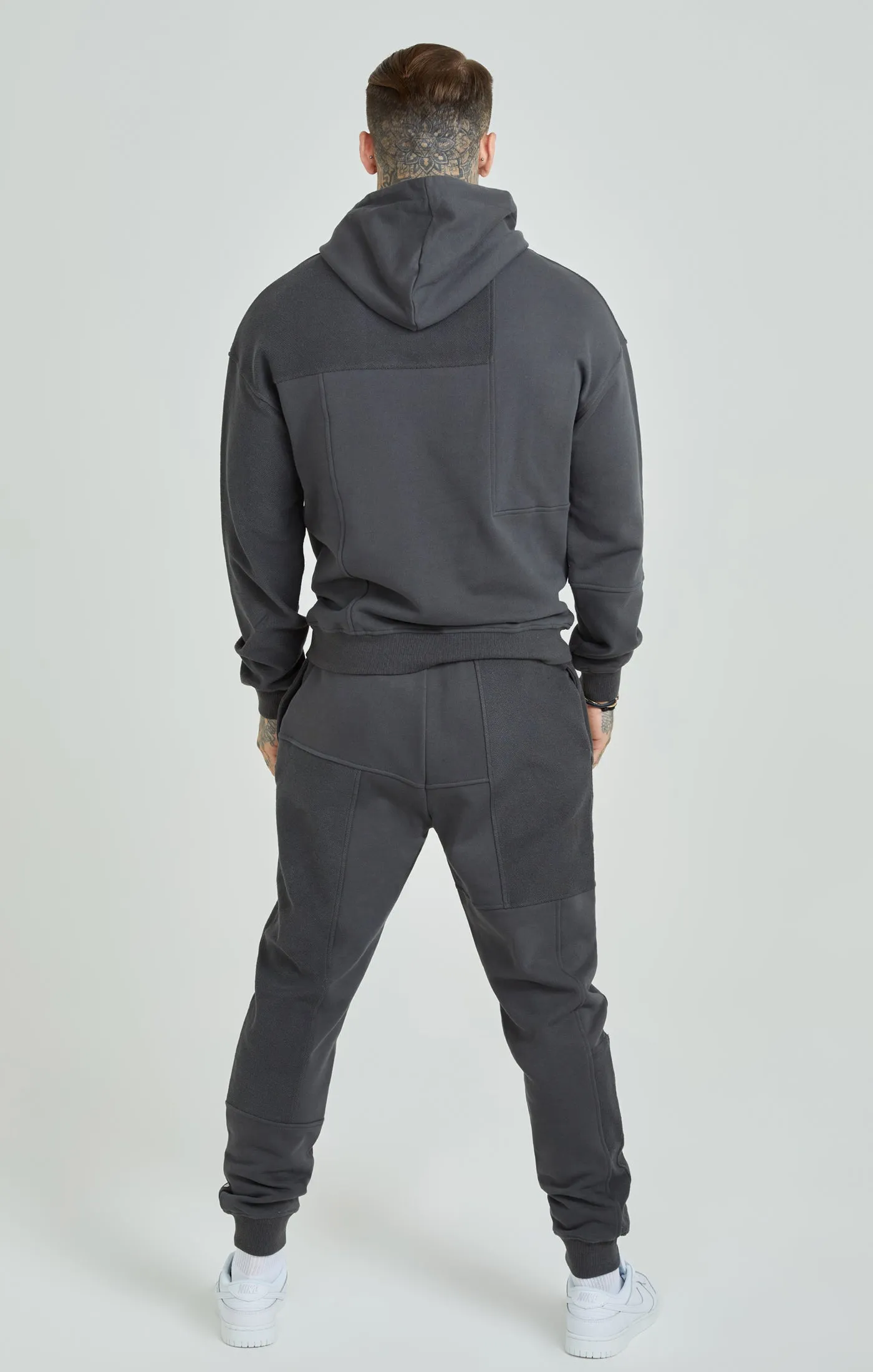 Dark Grey Cut & Sew Joggers sold by Siksilk product image thumbnail 5