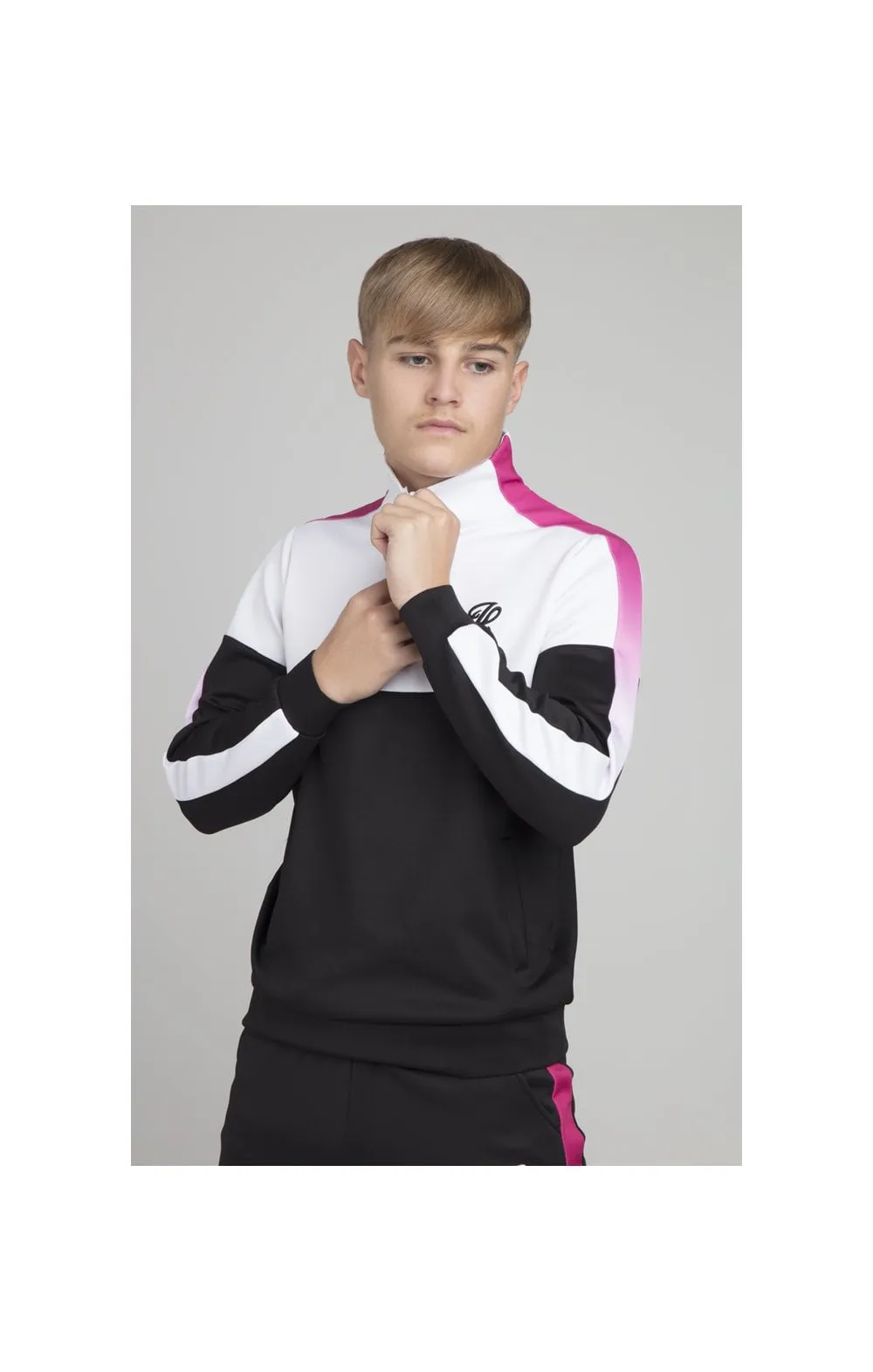 Illusive London Fade Panel Funnel Neck - White sold by Siksilk product image thumbnail 2