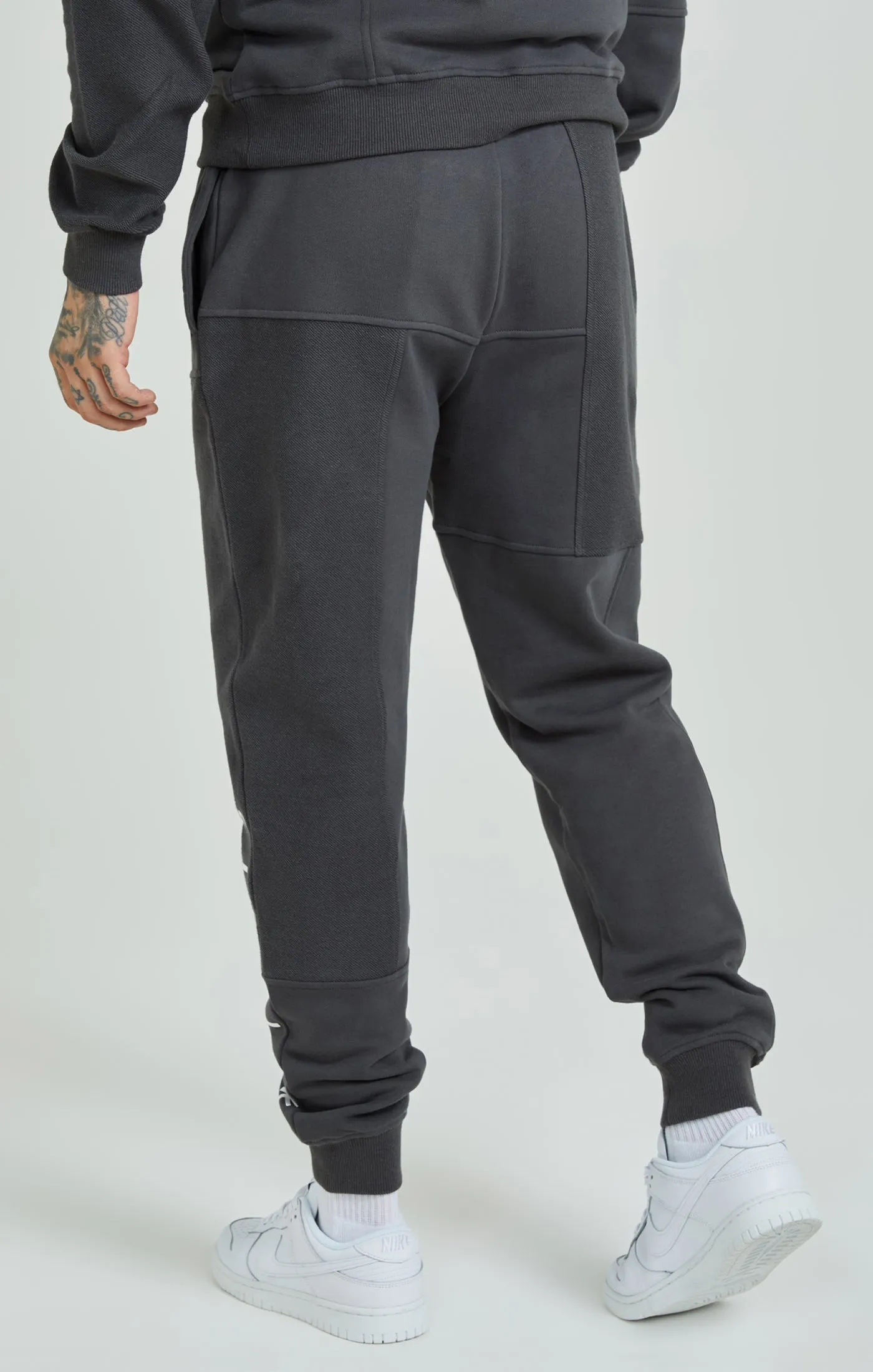 Dark Grey Cut & Sew Joggers sold by Siksilk product image thumbnail 4