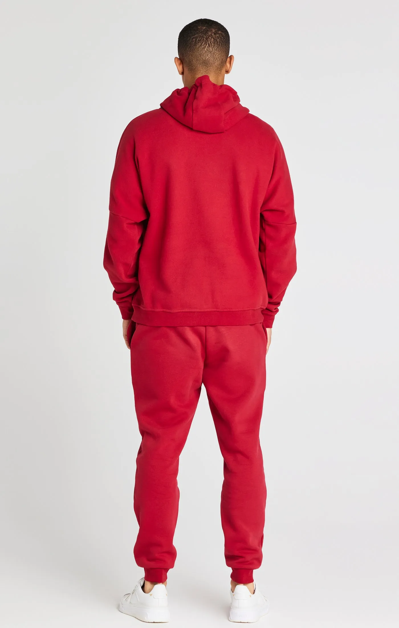 Red Overhead Drop Shoulder Hoodie sold by Siksilk product image thumbnail 4