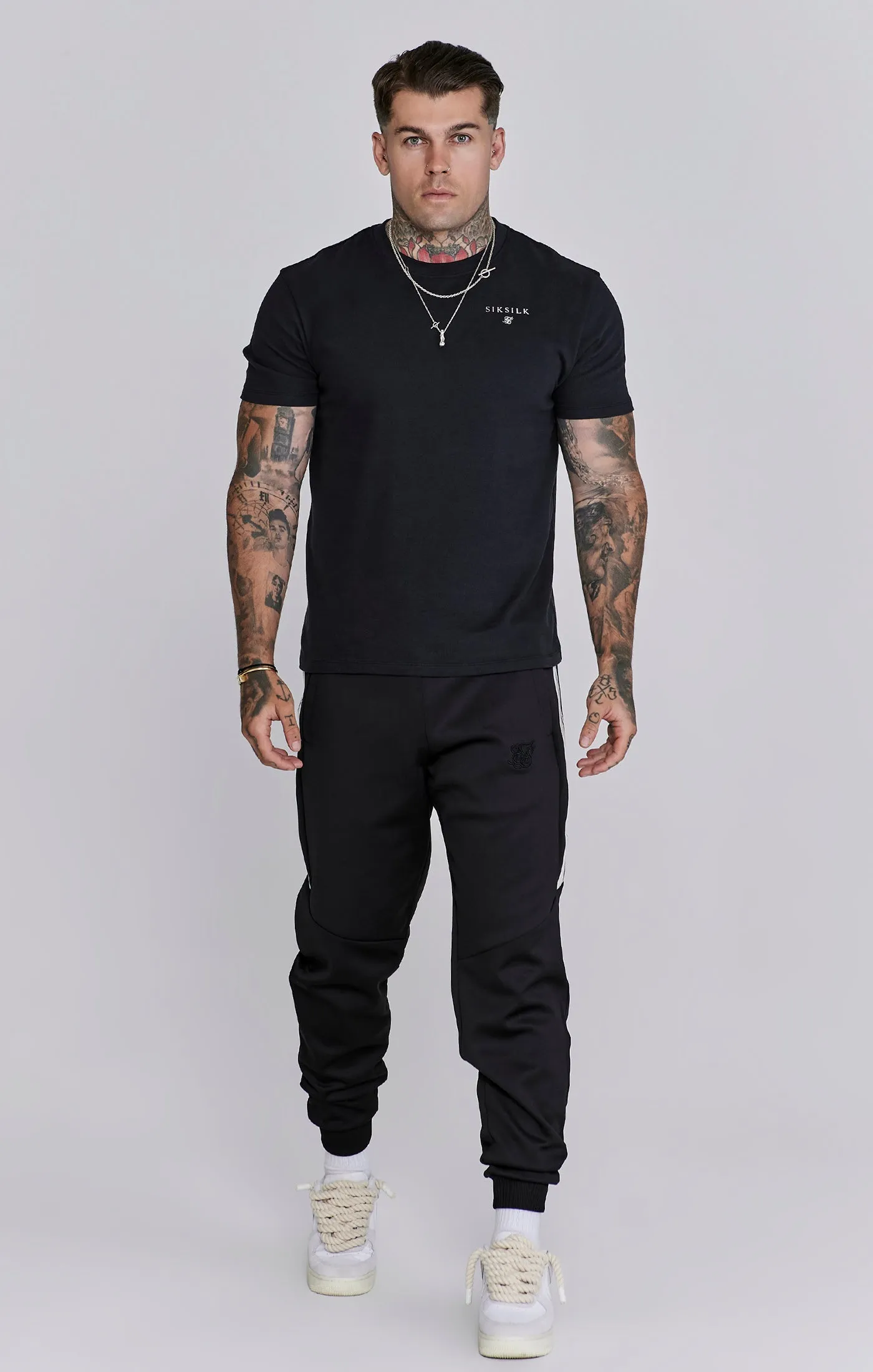 Black Relaxed Fit Joggers sold by Siksilk product image thumbnail 4