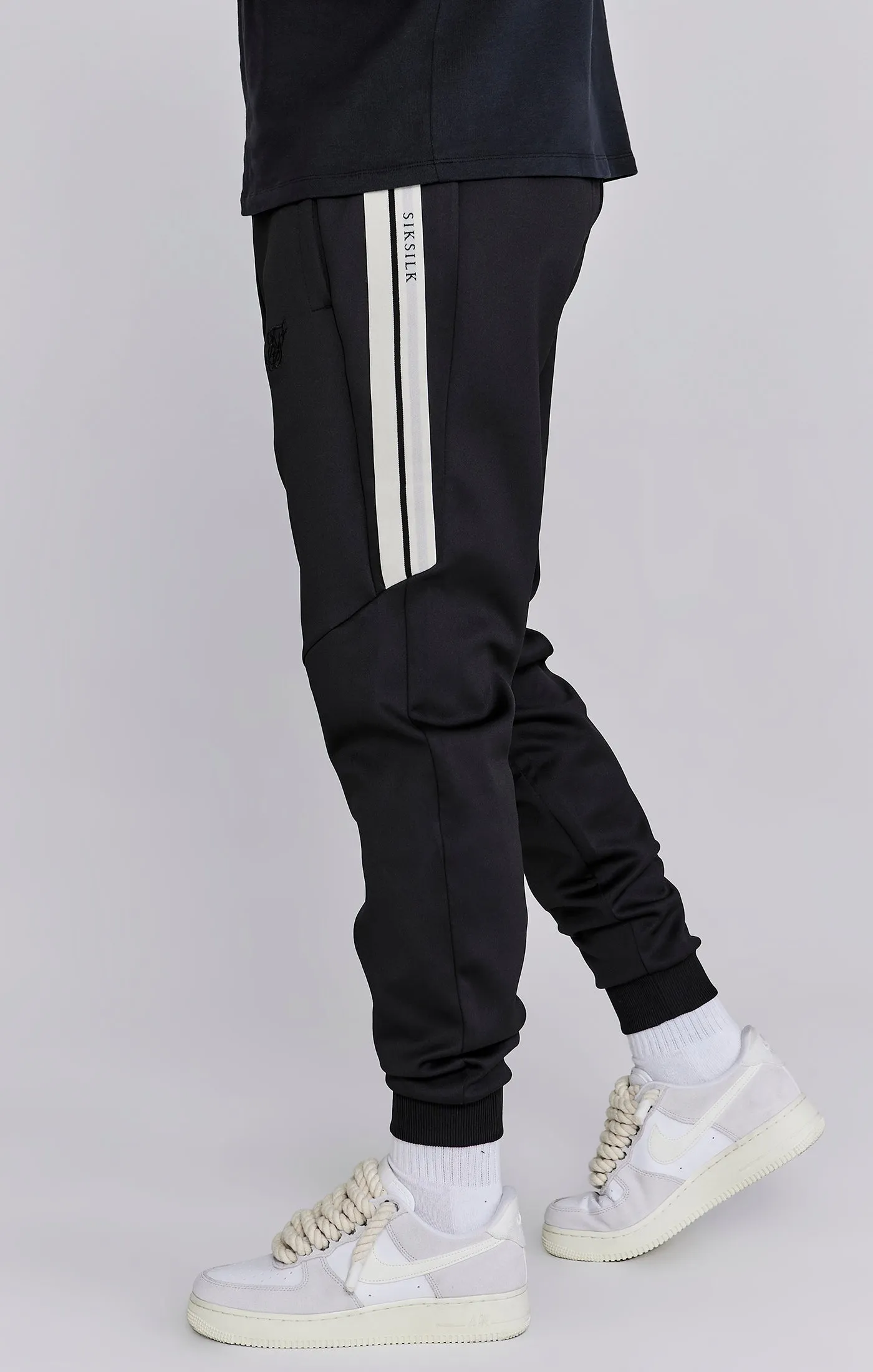 Black Relaxed Fit Joggers sold by Siksilk product image thumbnail 5