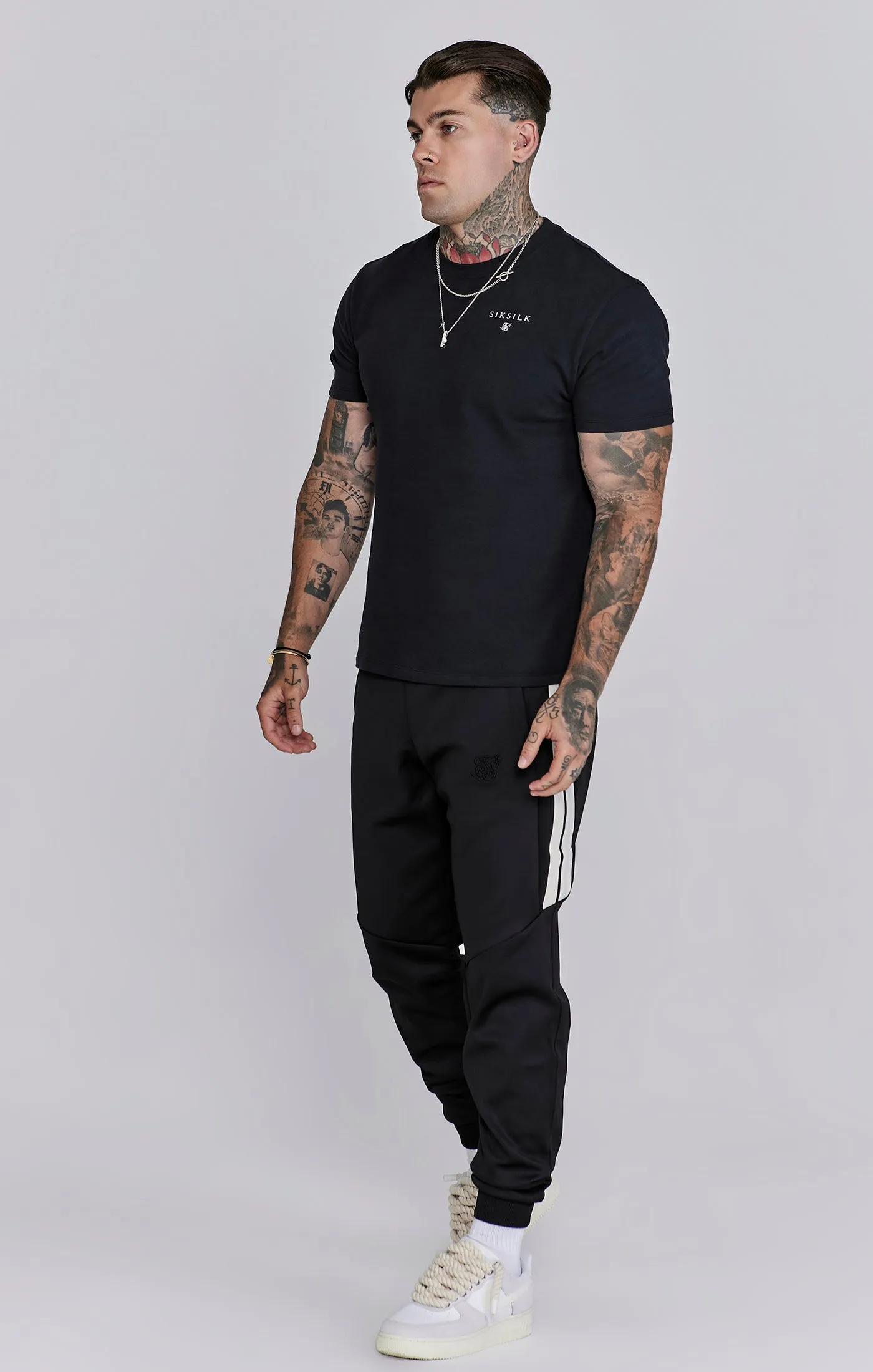 Black Relaxed Fit Joggers sold by Siksilk product image thumbnail 2