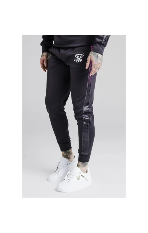 SikSilk Cuffed Cropped Fade Panel Runner Pants – Nine Iron sold by Siksilk