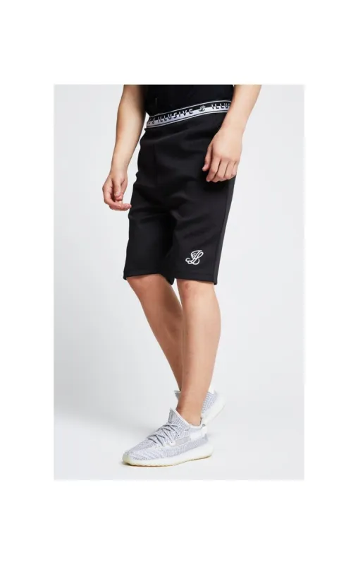 Illusive London Tape Jersey Shorts - Black sold by Siksilk