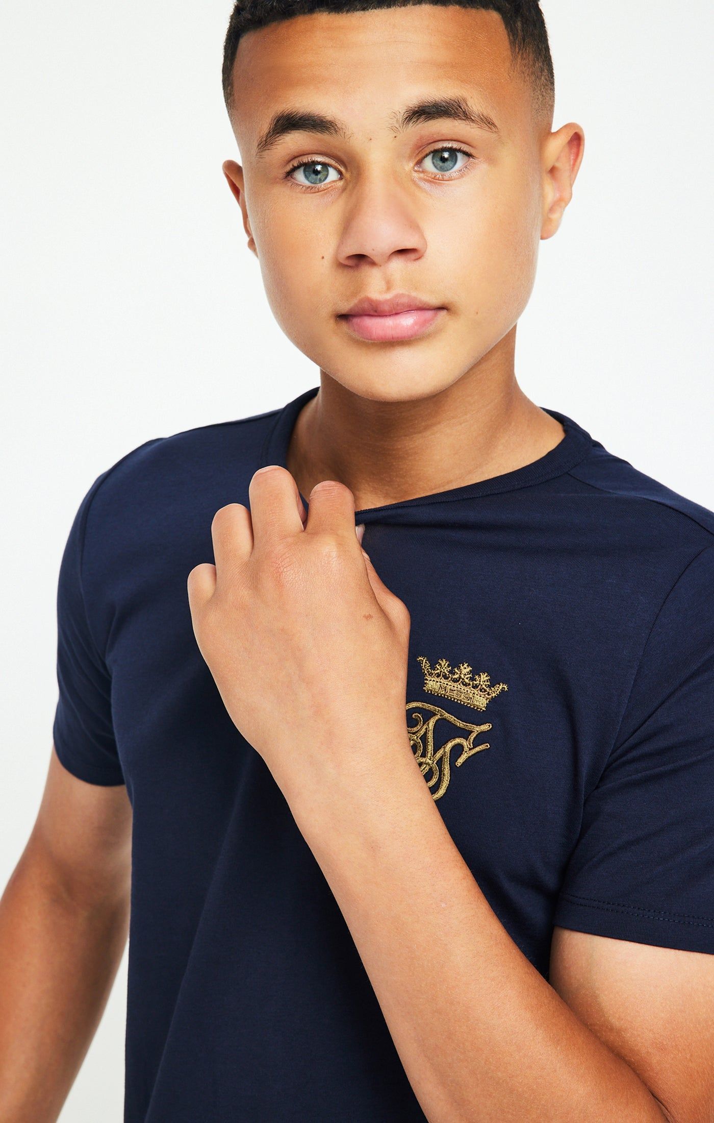 Boys Messi x SikSilk Navy Logo T-Shirt sold by Siksilk product image thumbnail 2