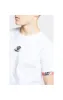 Illusive London Contrast Cuff Tee – White & Tropical Leaf sold by Siksilk