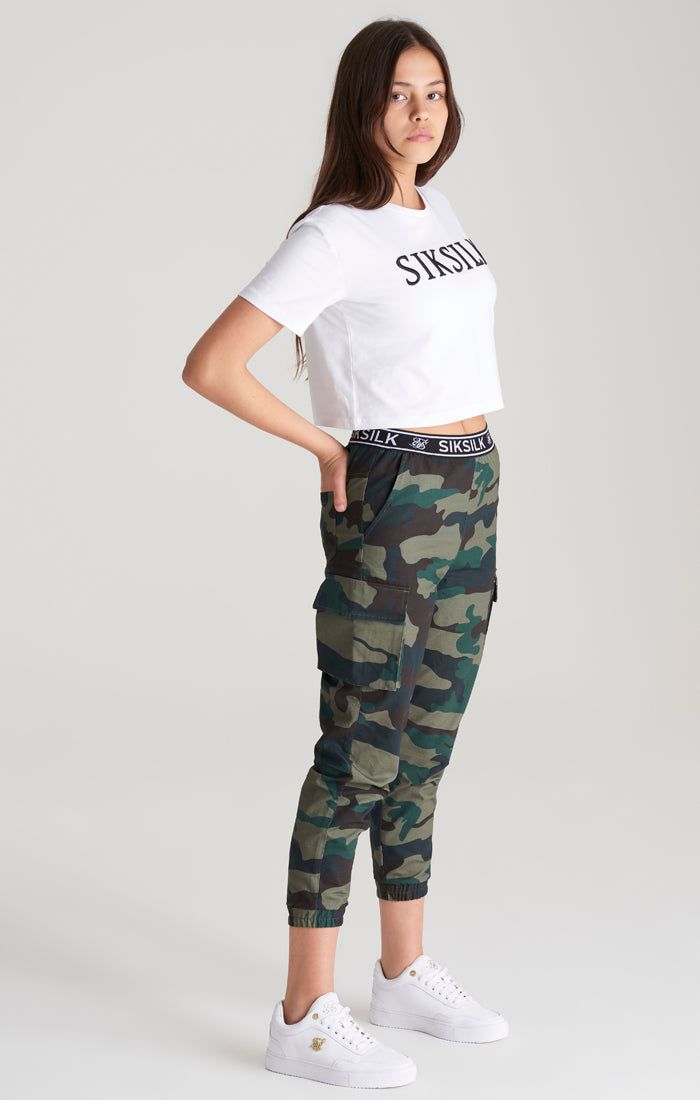 Girls Camo Taped Cargo Pant sold by Siksilk product image thumbnail 6