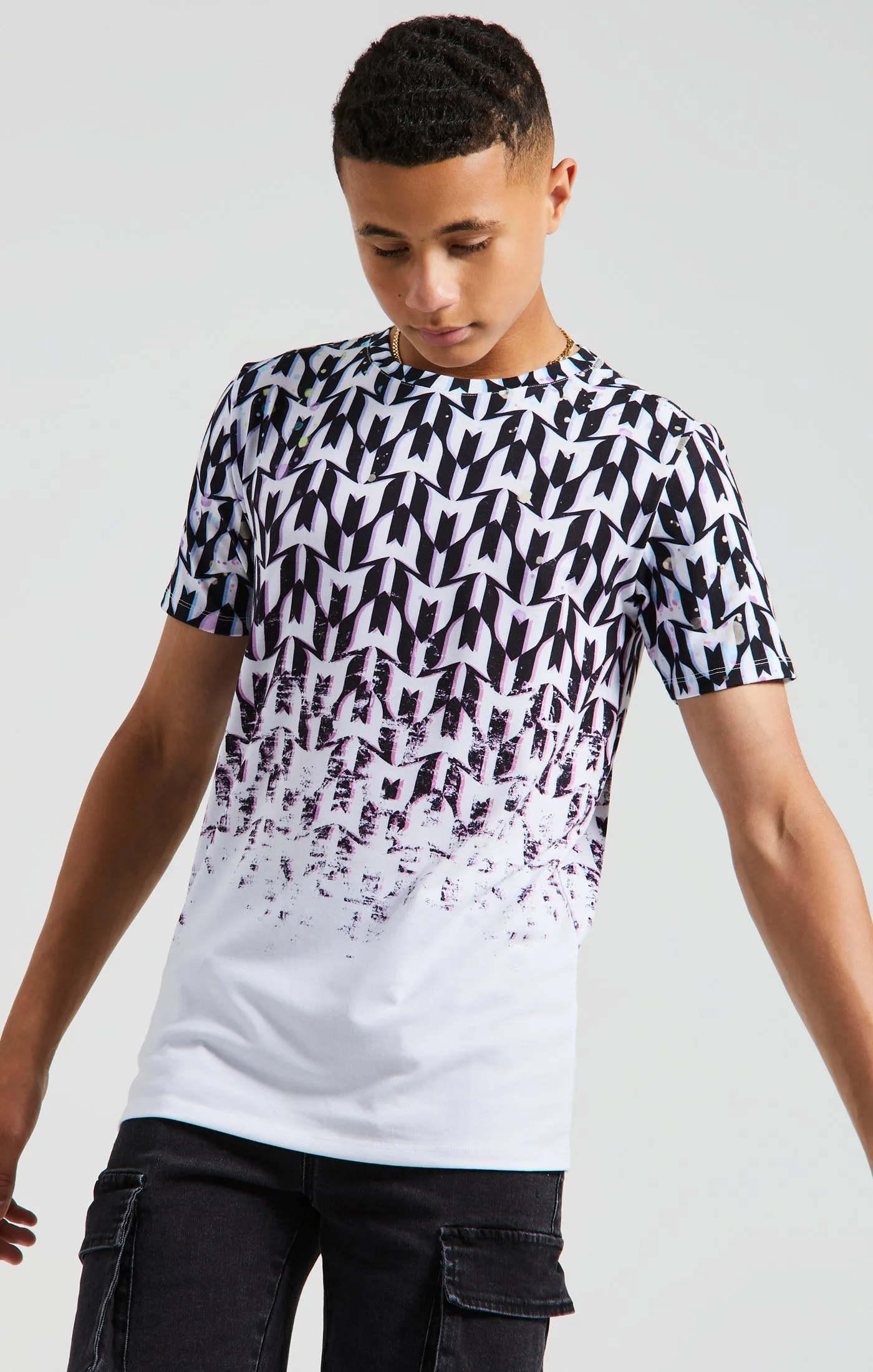 Boys Messi x SikSilk Black Logo T-Shirt sold by Siksilk product image thumbnail 2