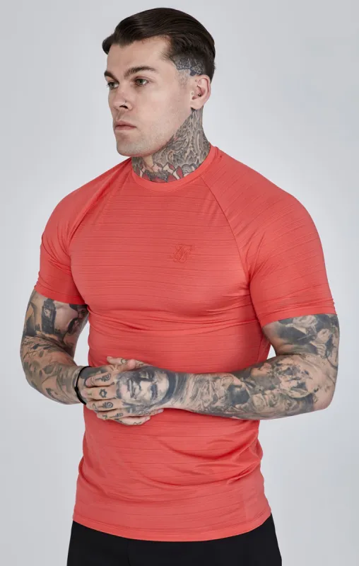 Orange Muscle Fit T-Shirt made by Siksilk
