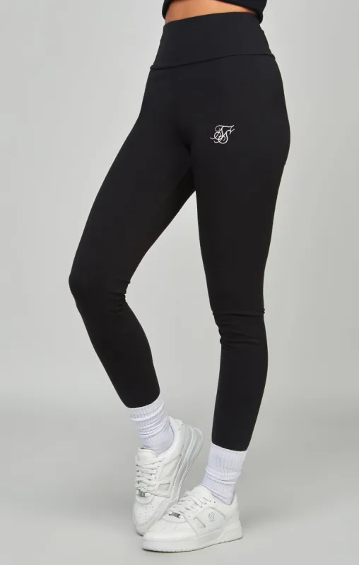 Black High Waist Leggings sold by Siksilk