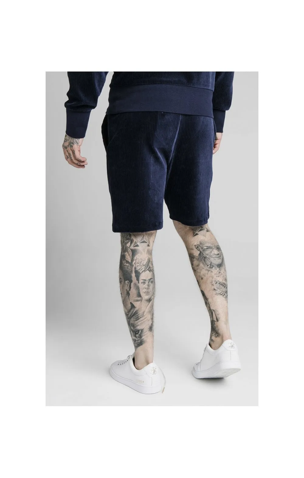SikSilk Allure Corduroy Shorts - Navy sold by Siksilk product image thumbnail 2