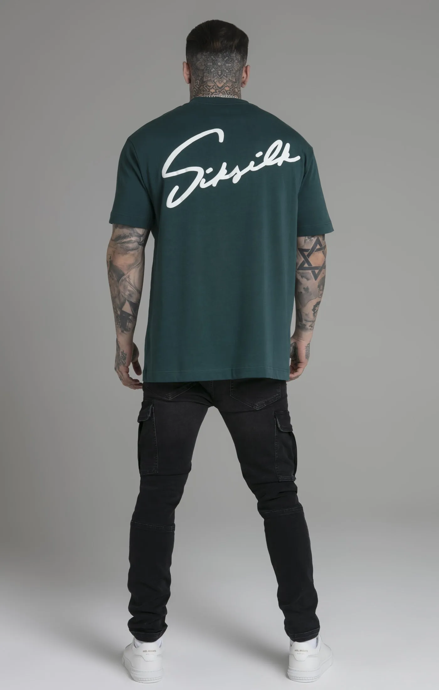 Green Script T-Shirt sold by Siksilk product image thumbnail 5