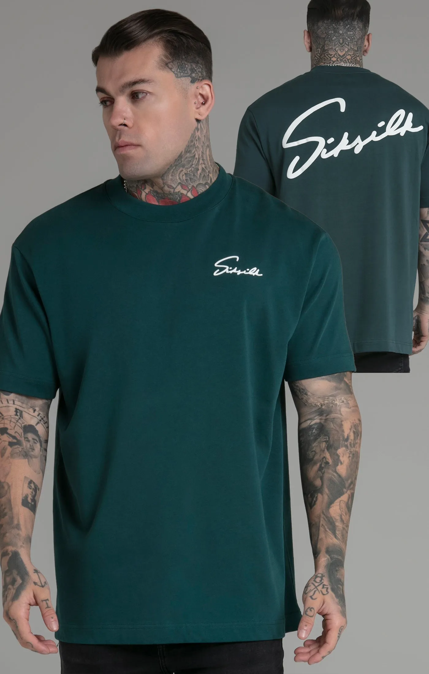 Green Script T-Shirt sold by Siksilk