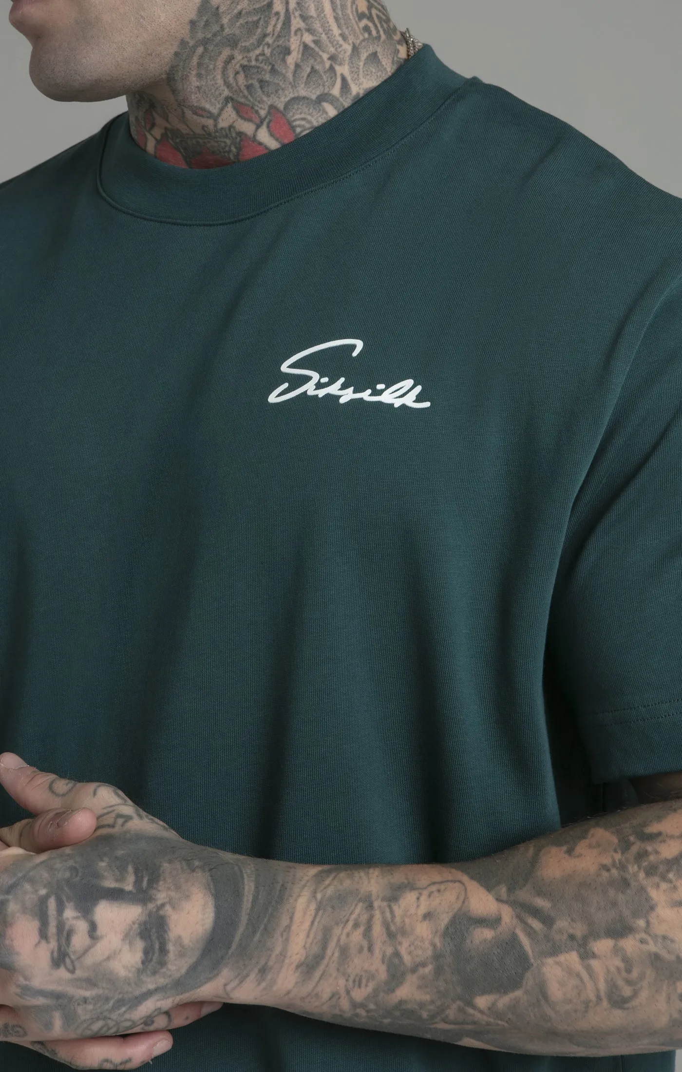 Green Script T-Shirt sold by Siksilk product image thumbnail 3