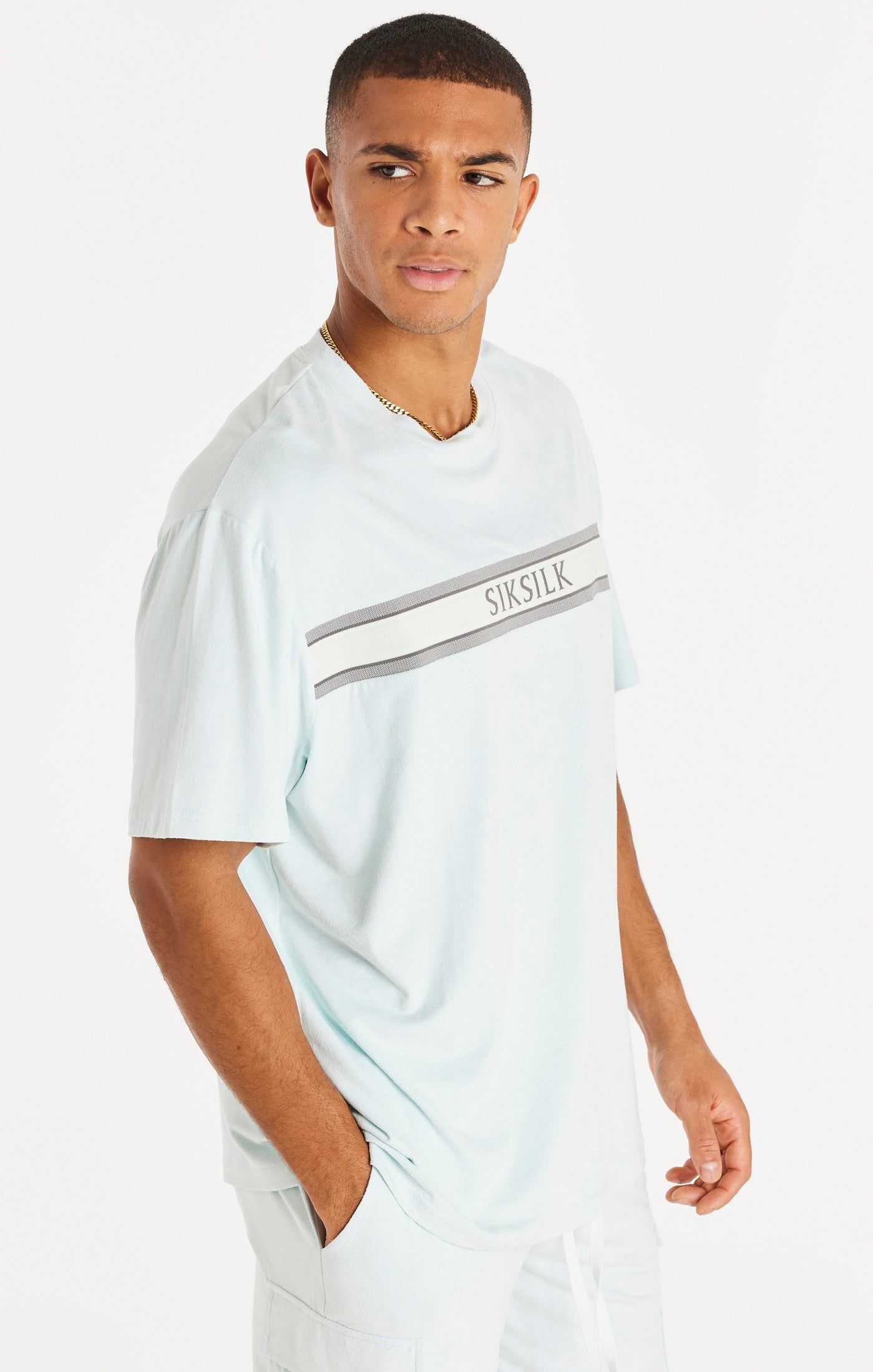 Green Textured Oversized T-Shirt sold by Siksilk