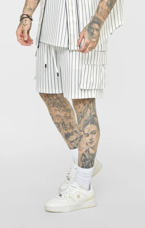 Ecru Anniversary Basketball Cargo Short sold by Siksilk