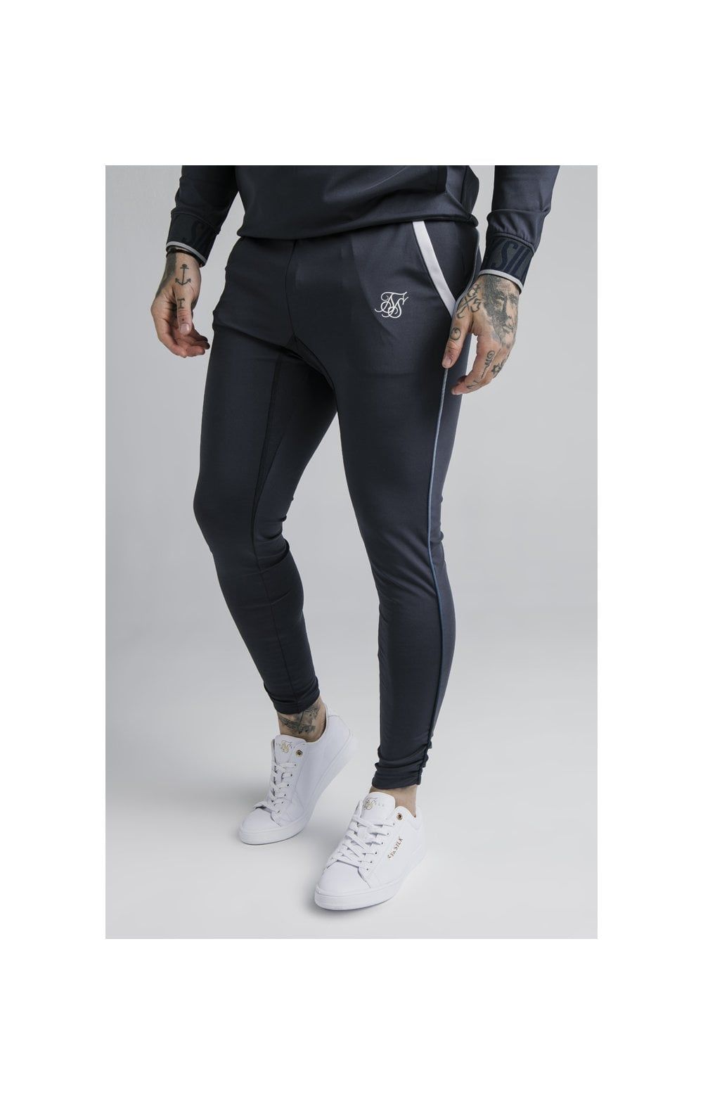 SikSilk Gravity Track Pants - Navy sold by Siksilk