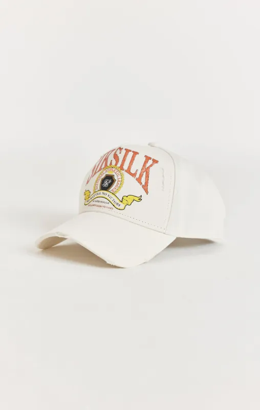 Ecru Retro Distressed Trucker Cap sold by Siksilk