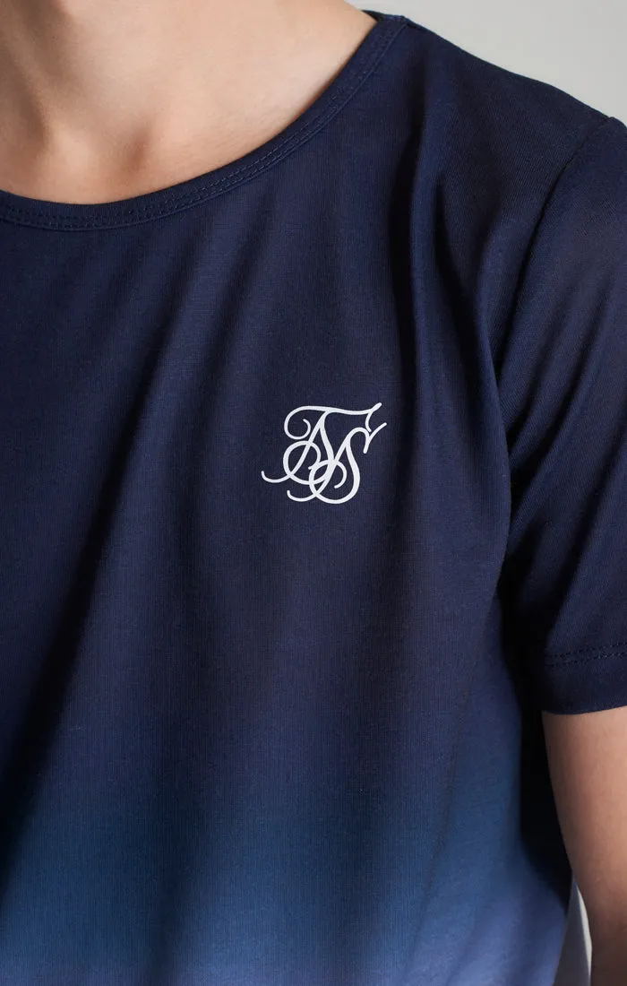 Boys Navy Fade T-Shirt sold by Siksilk product image thumbnail 2