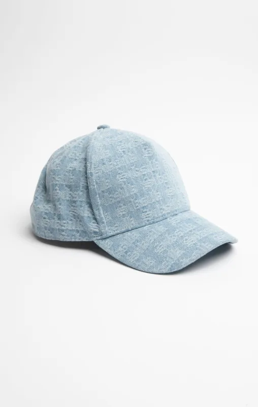 SikSilk Jacquard Denim Trucker Cap - Light Blue sold by Siksilk