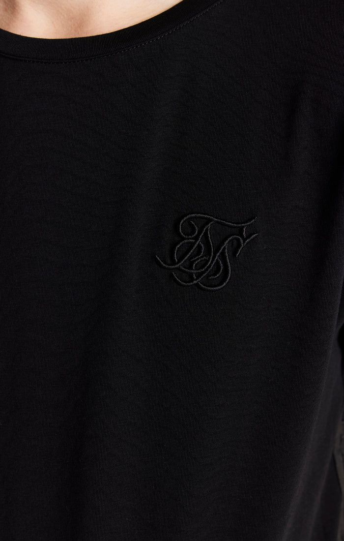 Boys Black Side Taped T-Shirt sold by Siksilk product image thumbnail 3