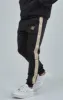 Boys Black Taped Skinny Fit Joggers sold by Siksilk