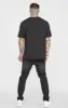 Black Patchwork Distressed Slim Denim Jean sold by Siksilk