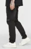 Black Patchwork Distressed Slim Denim Jean sold by Siksilk