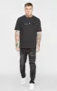 Black Patchwork Distressed Slim Denim Jean sold by Siksilk