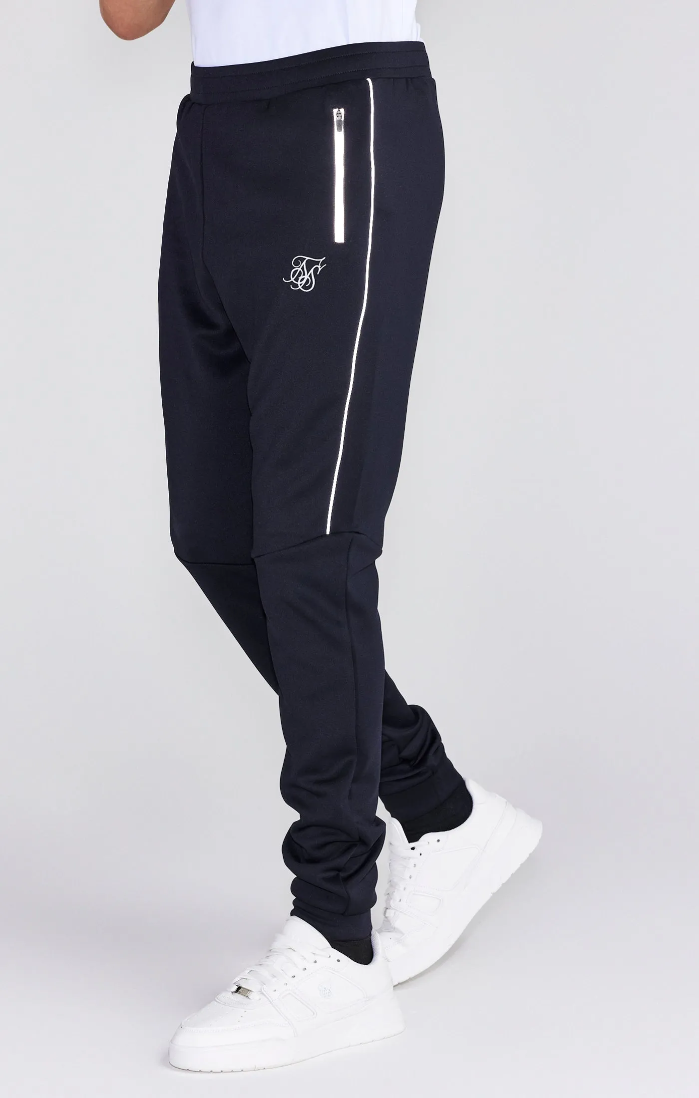 Boys Black Poly Jogger sold by Siksilk
