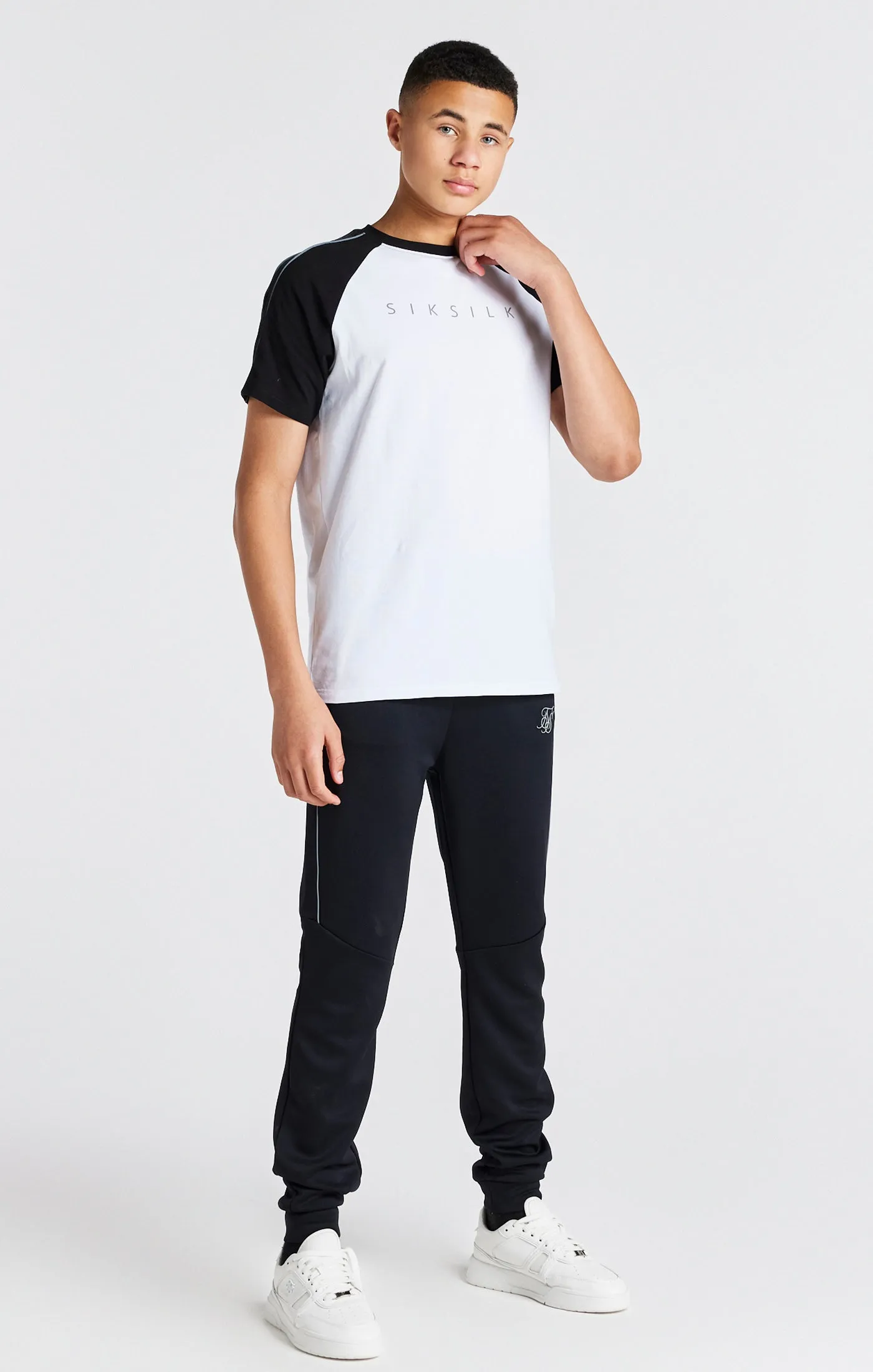 Boys Black Poly Jogger sold by Siksilk product image thumbnail 3