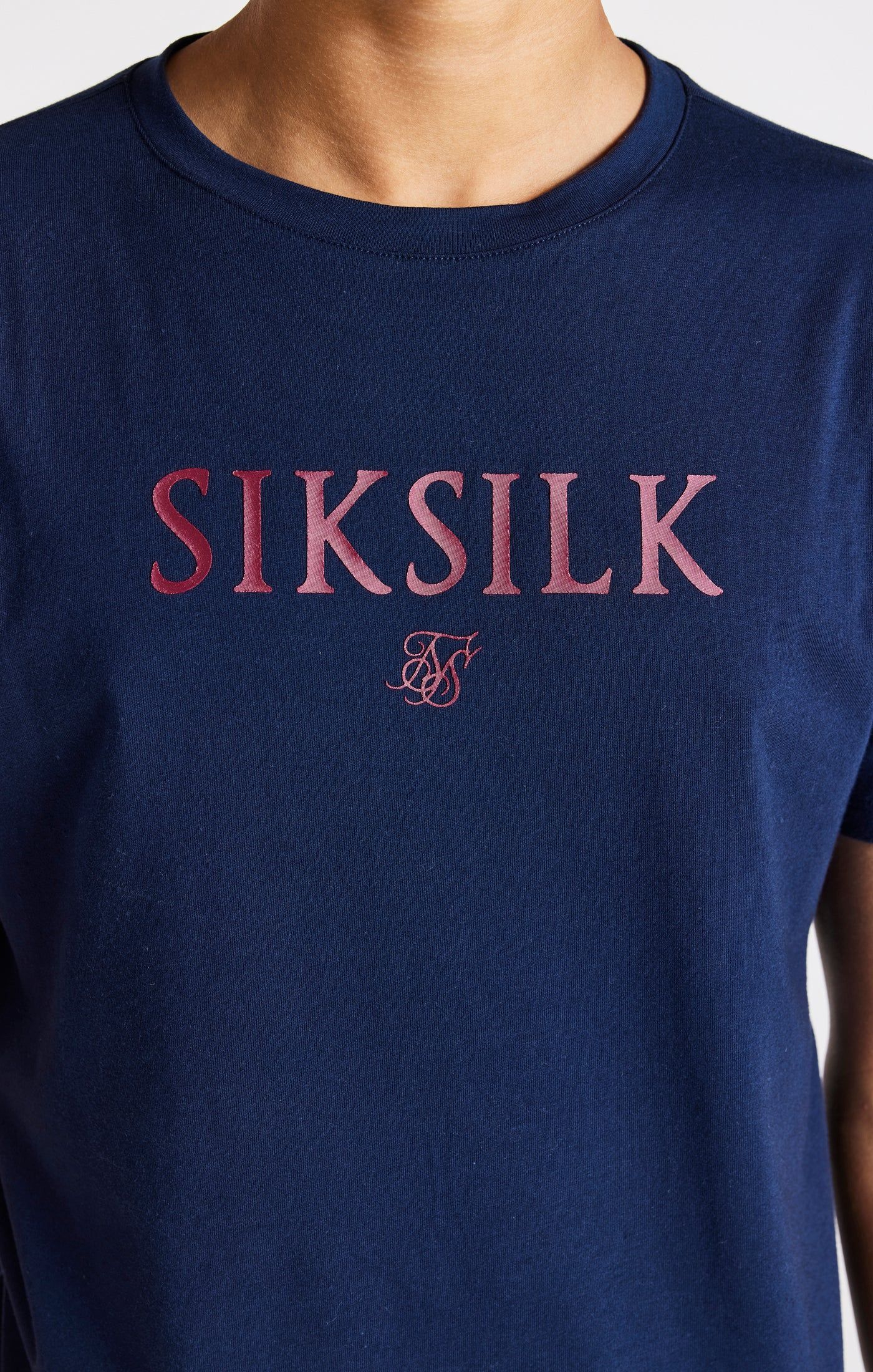 Boys Navy Branded Tee sold by Siksilk product image thumbnail 2