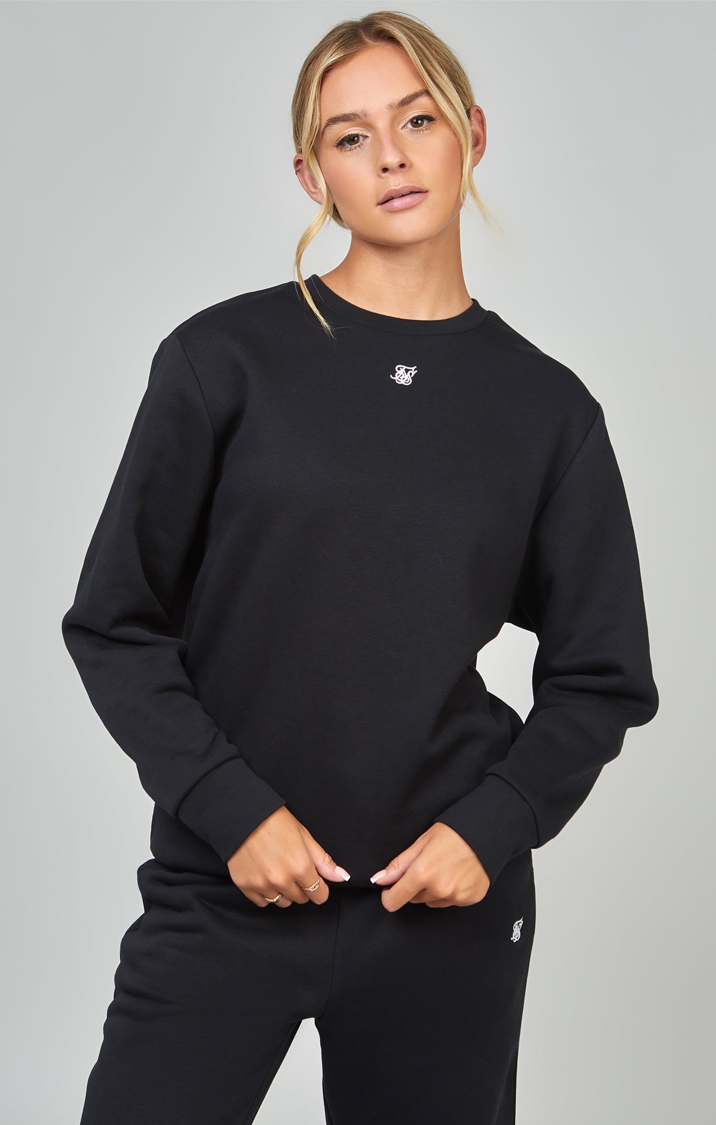 Black Essential Sweatshirt sold by Siksilk