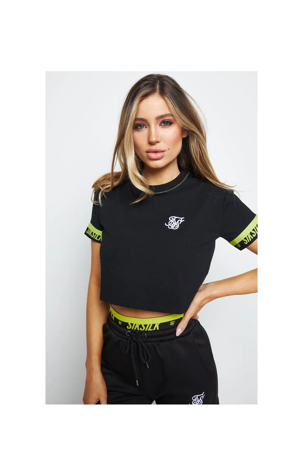 SikSilk Divergent Crop Tee - Black sold by Siksilk product image thumbnail 2
