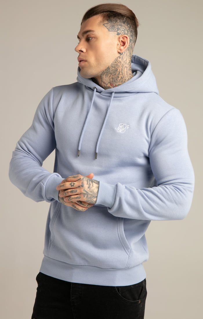 SikSilk Basic Overhead Hoodie - Blue sold by Siksilk