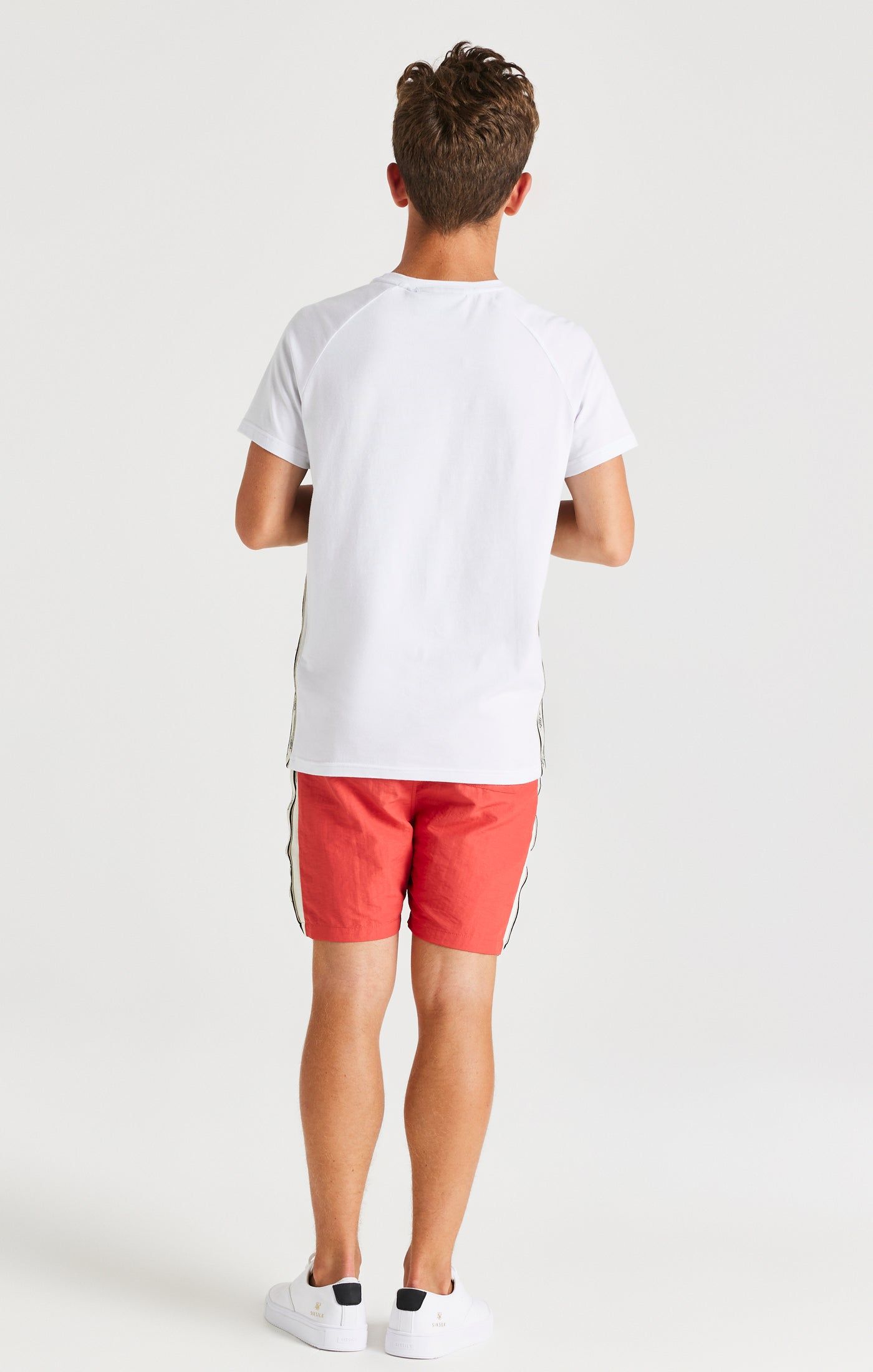 SikSilk Cali Side Tape Tee - White sold by Siksilk product image thumbnail 5