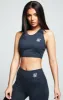Charcoal Essential Gym Bralette sold by Siksilk