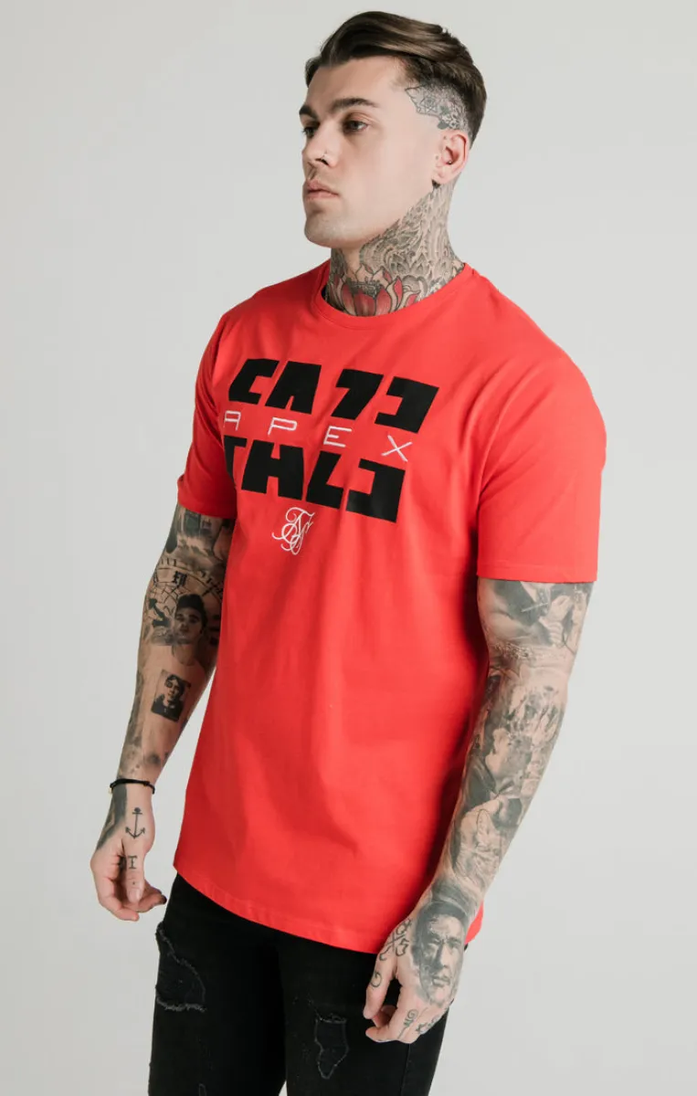 FaZe Apex x SikSilk Red Relaxed Fit T-Shirt sold by Siksilk